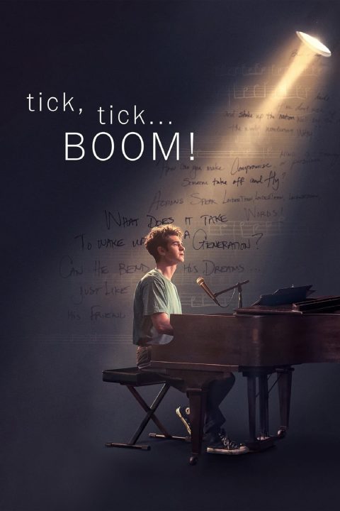 Poster for the movie "tick, tick... BOOM!"