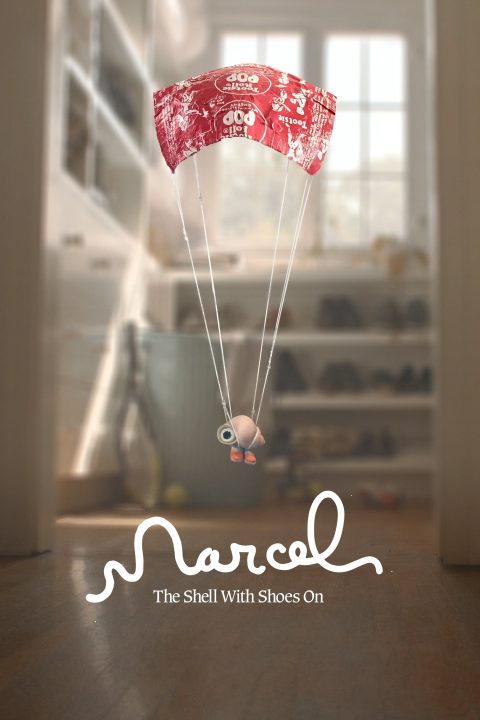 Poster for the movie "Marcel the Shell with Shoes On"